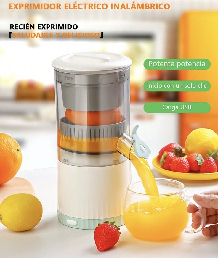 JUICY - Exprimidor Eléctrico de Jugo Inalámbrico